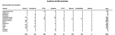Auditoría De Movimientos