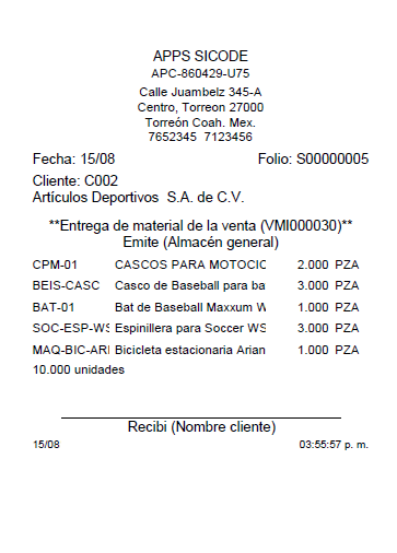 Control de entrega de mercancía de ventas mostrador pv Control de entrega de mercancía de ventas mostrador pv