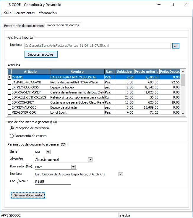 Generador de documento de compra a partir de documentos de venta - punto de venta (venta entre empresas) Generador de documento de compra a partir de documentos de venta - punto de venta (venta entre empresas)