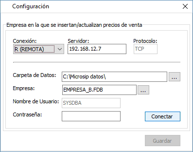 Exportador de precios de venta multi empresa Exportador de precios de venta multi empresa