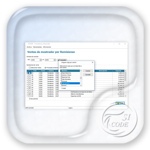Generador de ventas de mostrador pv a partir de remisiones de venta