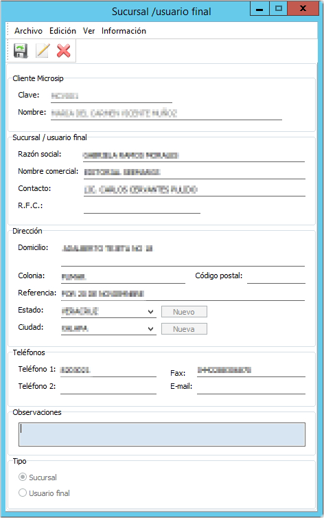 Gestión base instalada Microsip Gestión base instalada Microsip